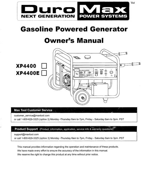 duromax 4400e generator